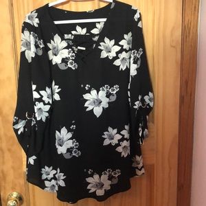 Woman’s 1x blouse black